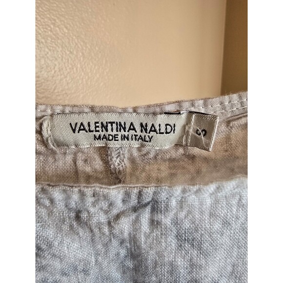 Valentina Naldi 100% Linen Tie Dye Asymmetrical Hem women's size small - Picture 2 of 8